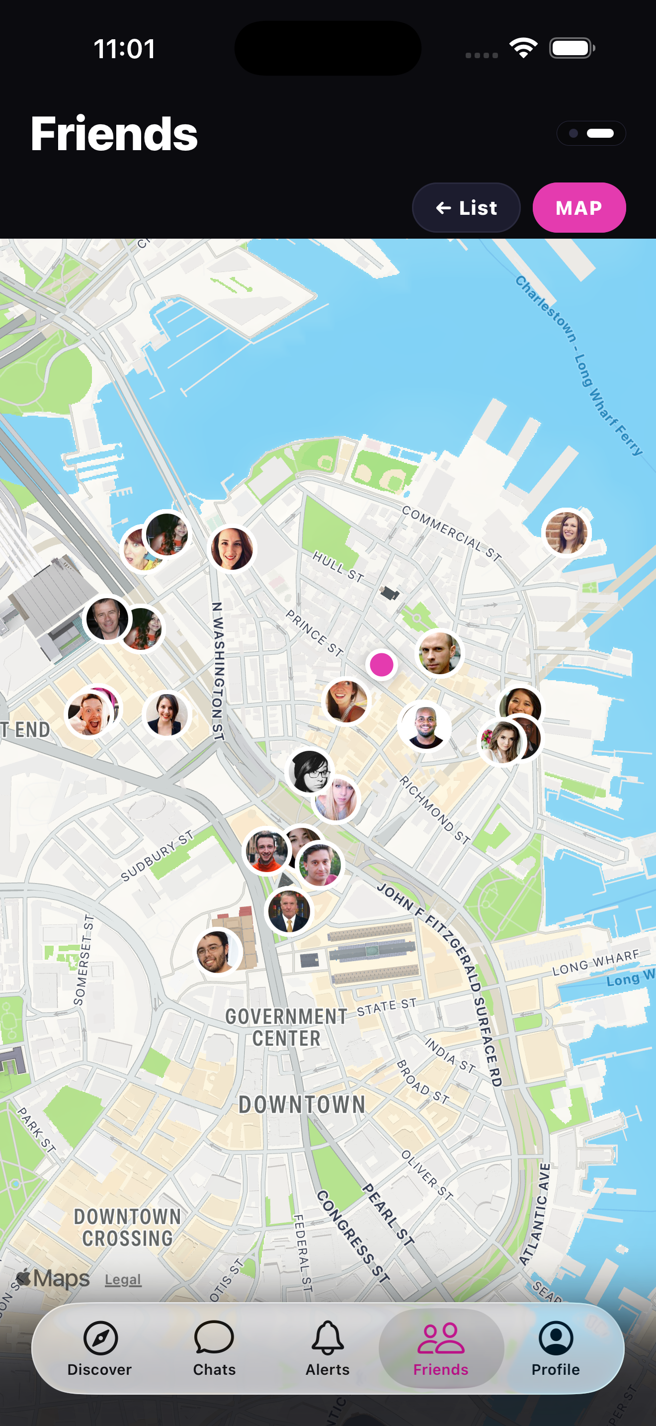 Friends map