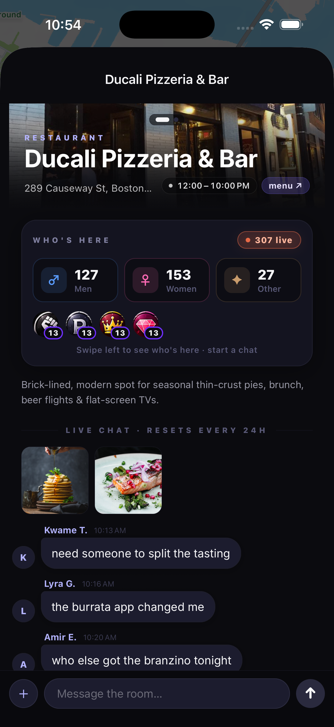 Venue chat
